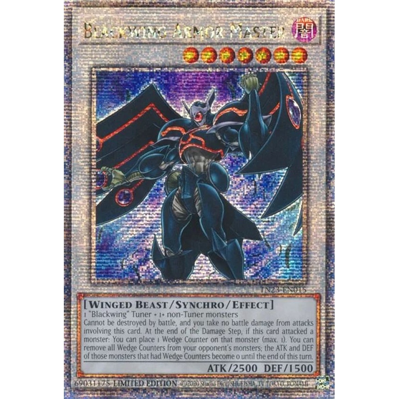 Blackwing Armor Master (Limited Edition) (Quarter Century Secret Rare) – 25th Anniversary Tin: Dueling Heroes TN23-EN015