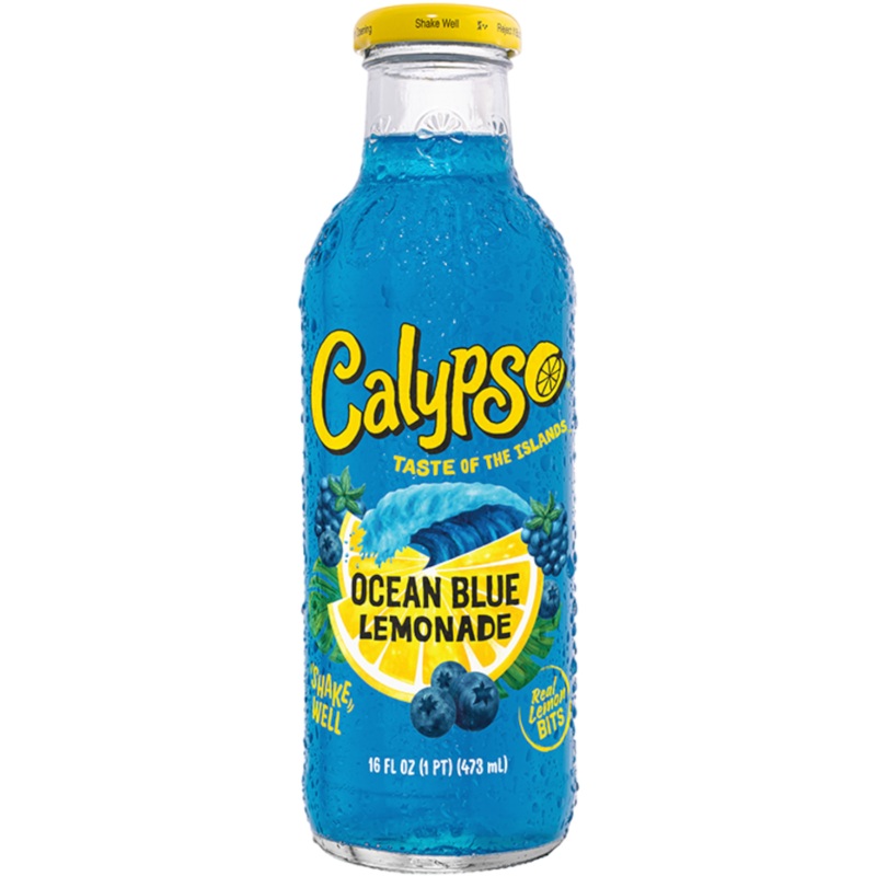 Calypso Ocean Blue Lemonade – 16fl.oz (473ml) In Date