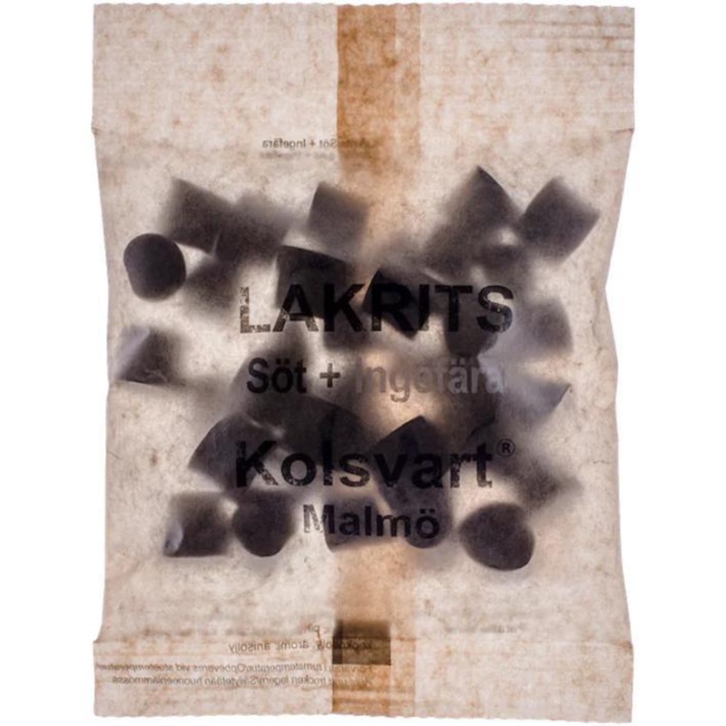 Kolsvart  Lakrits St + Ingefra (Sweet Licorice + Ginger)