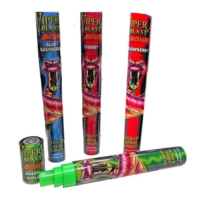 Viper Blast 1.35oz Sour Liquid Spray Candy Blue Raspberry