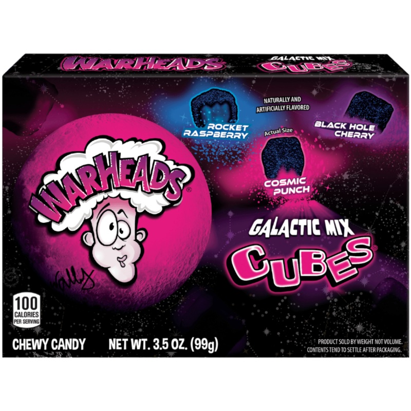Warheads Galactic Cubes Theatre Box – 3.5oz (99g)