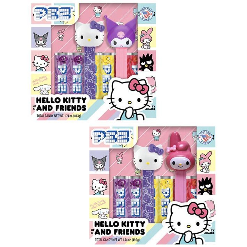 Pez  Hello Kitty Twin Gift Set (Hello Kitty & Kuromi OR Hello Kitty & My Melody)