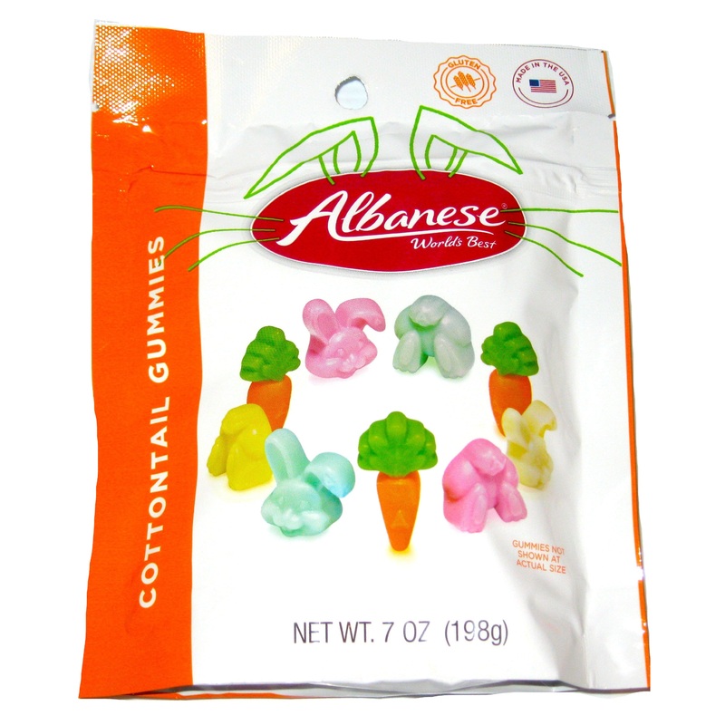 Albanese 5 Flavor Cottontail Easter Gummies 7oz Bag