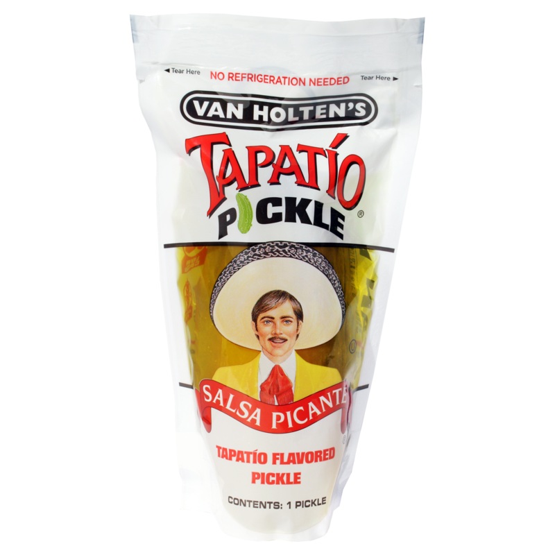 Van Holten’s Pickle-In-A-Pouch Jumbo Tapatio Single or 12ct case Single Pickle