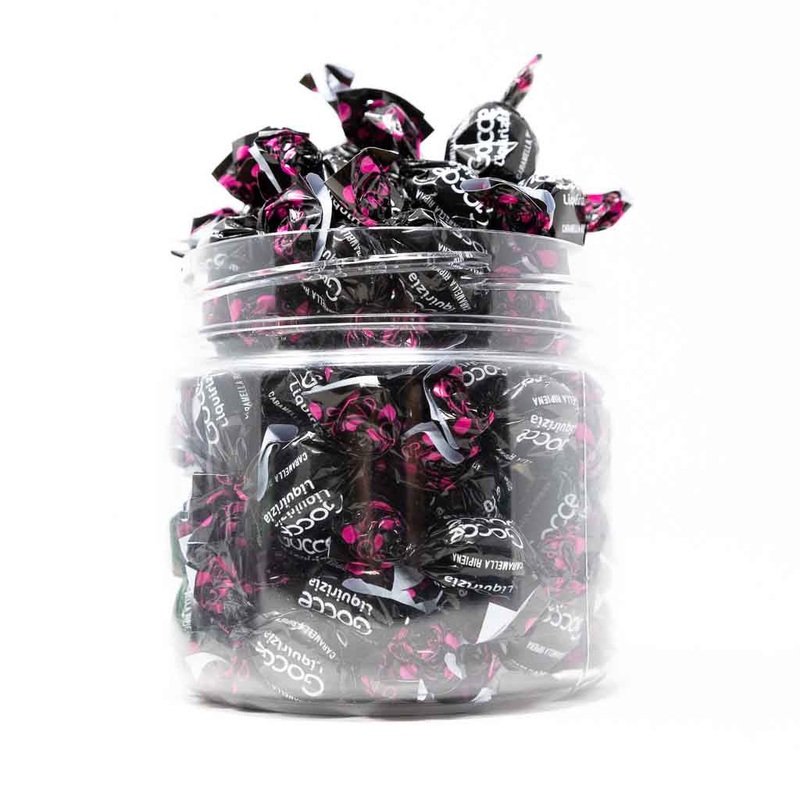 Gocce Liquirizia – Licorice drops filled – 1kg FIDA