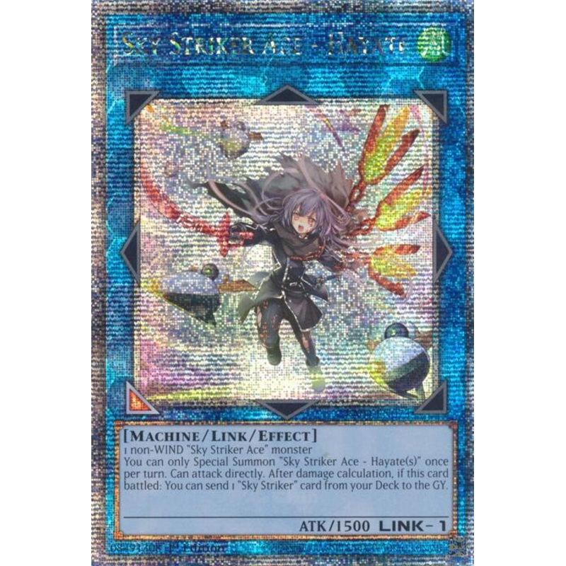 Sky Striker Ace – Hayate (1st Edition) (New Art) (Quarter Century Secret Rare)