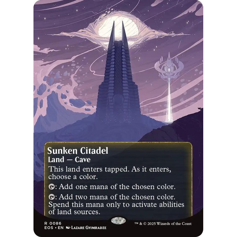 Sunken Citadel (0086) (Borderless) (Foil) – Edge of Eternities: Stellar Sights – #086