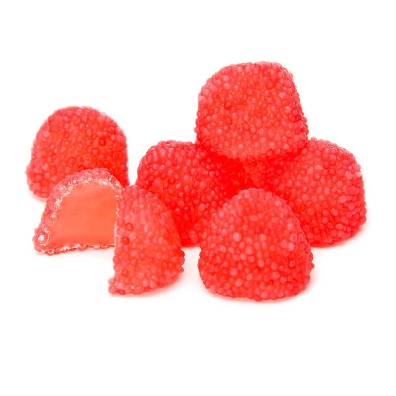 Tangy Zangy Soft N’ Chewy Sour Raspberries: 5LB Bag