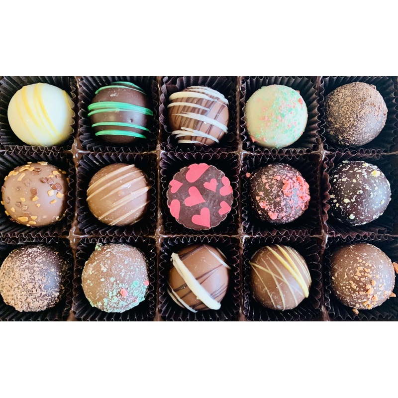 Valentine Life is Sweet Chocolate Truffle Gift Box 1 pound