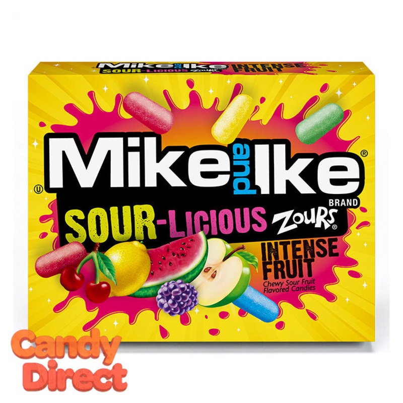 Zours Sour-Licious Mike & Ikes Theater Box – 12ct