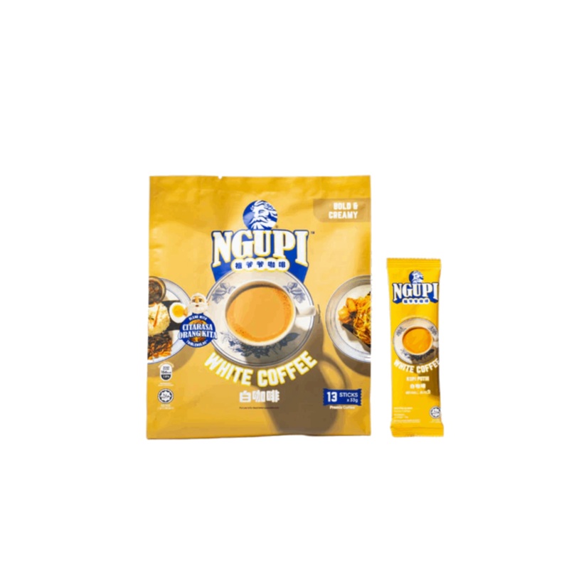 ZUS NGUPI INSTANT PREMIX WHITE COFFEE 13X33G