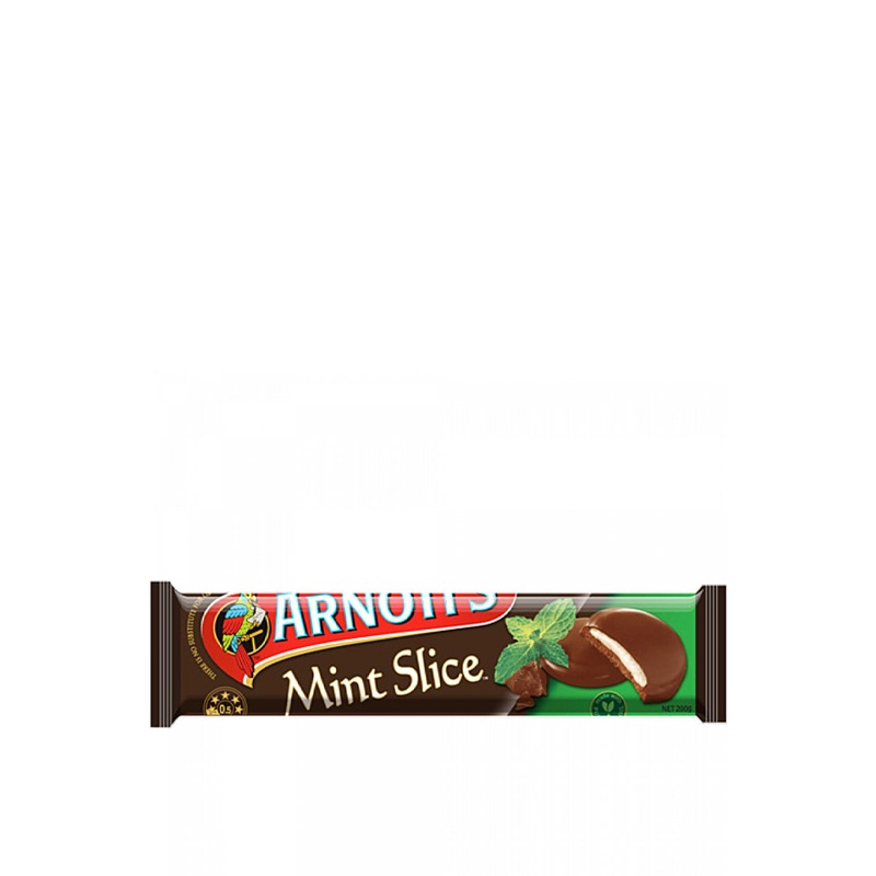 ARNOTTS MINT SLICE CHOC BISCUITS 200G UNIT