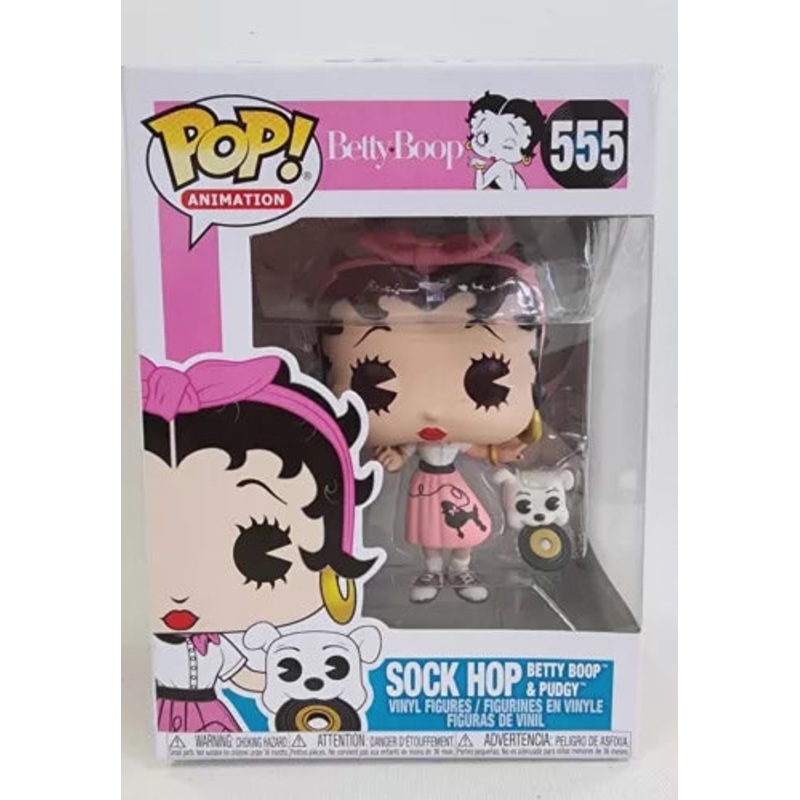 Funko Pop! Animation: Betty Boop – Sock Hop Betty Boop & Pudgy #555