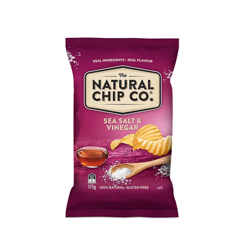 NATURAL CHIP CO SEA SALT & VINEGAR 175G UNIT