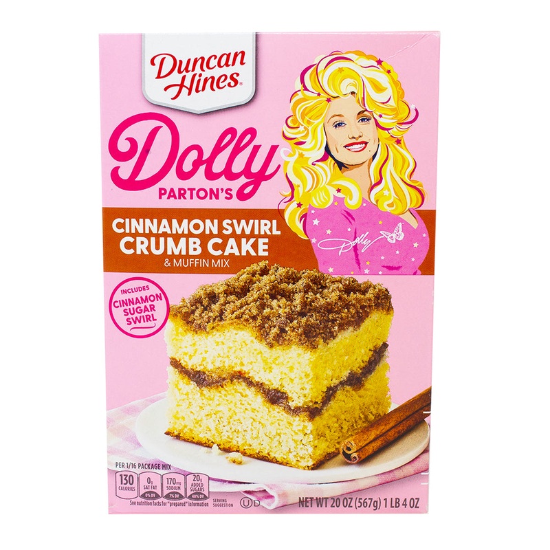Dolly Parton’s Cinnamon Swirl Crumb Cake & Muffin Mix – 20oz