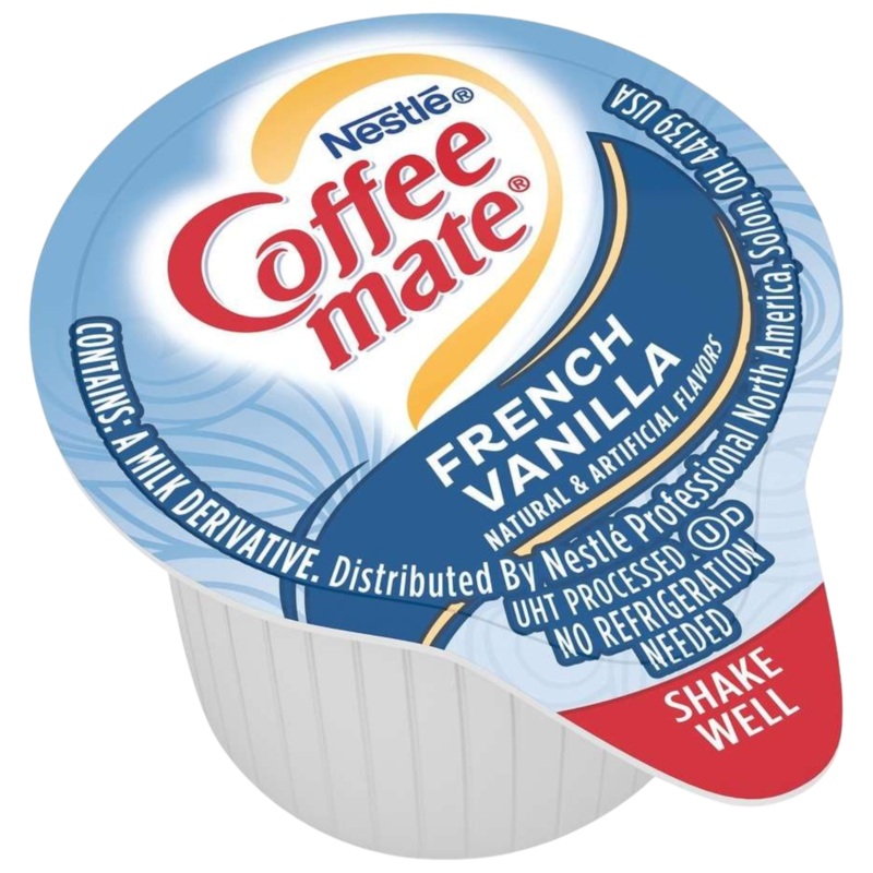 Coffee-Mate French Vanilla Liquid Creamer Singles – 0.375fl.oz (11ml) Single