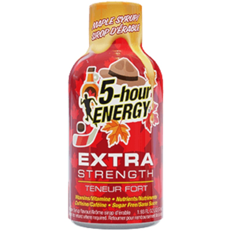 5-Hour Energy Shot Maple Syrup Flavour – 1.93fl.oz (57ml) In Date