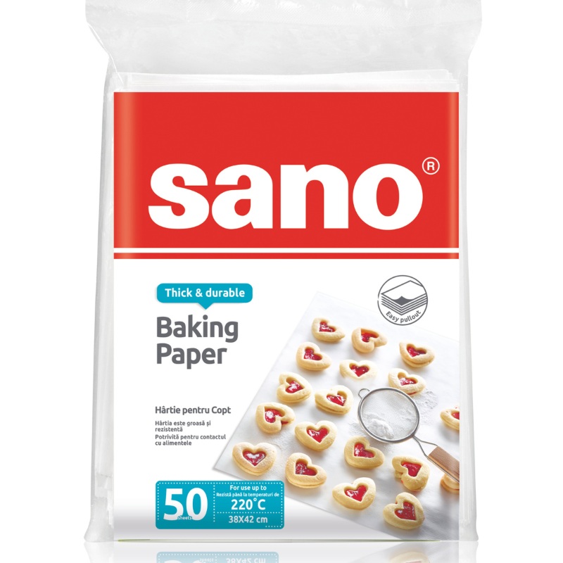 Baking Paper | 50 sheets | Sano Pack of 1
