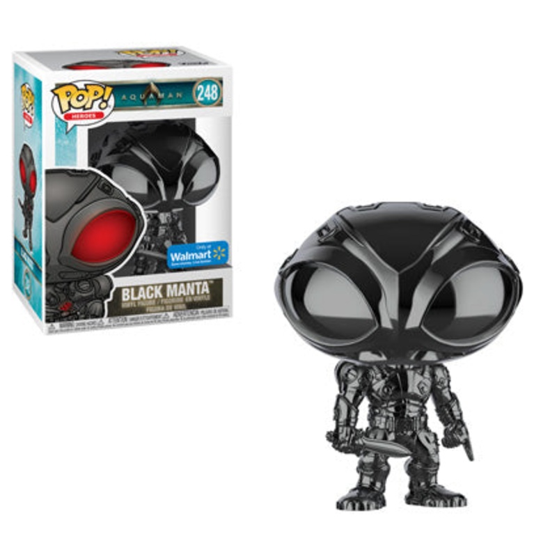 (DAMAGED BOX) Funko Pop! Heroes: Aquaman – Black Manta (Metallic) (Walmart Exclusive) #248