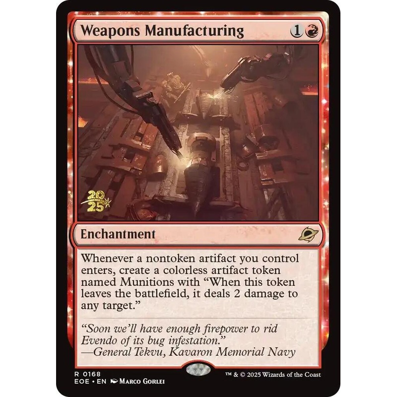 Weapons Manufacturing (Foil) – Prerelease Cards #0168