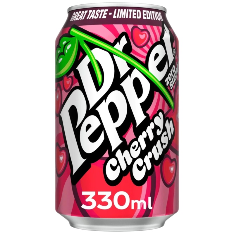 Dr Pepper Cherry Crush Zero Sugar (Limited Edition) – 11.16fl.oz (330ml)