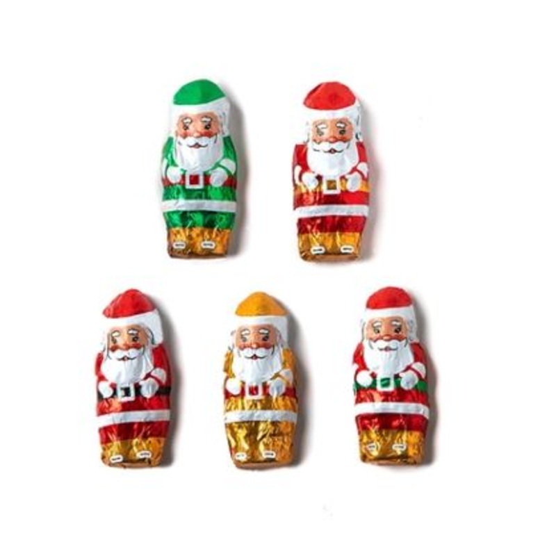 Milk Chocolate Foiled Mini Santas