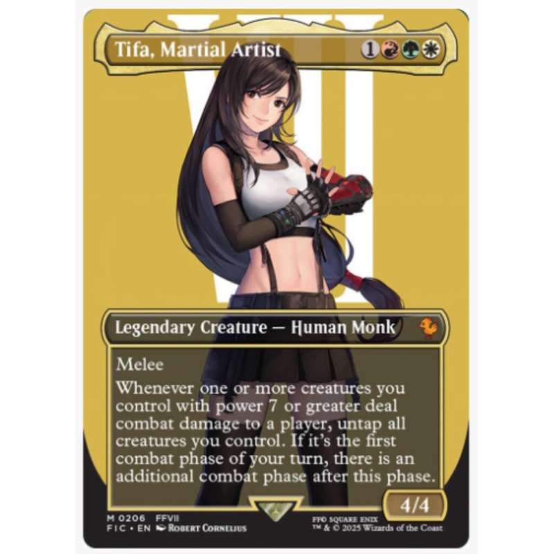 Tifa, Martial Artist (Foil) (Borderless) – Commander: Final Fantasy – #0206