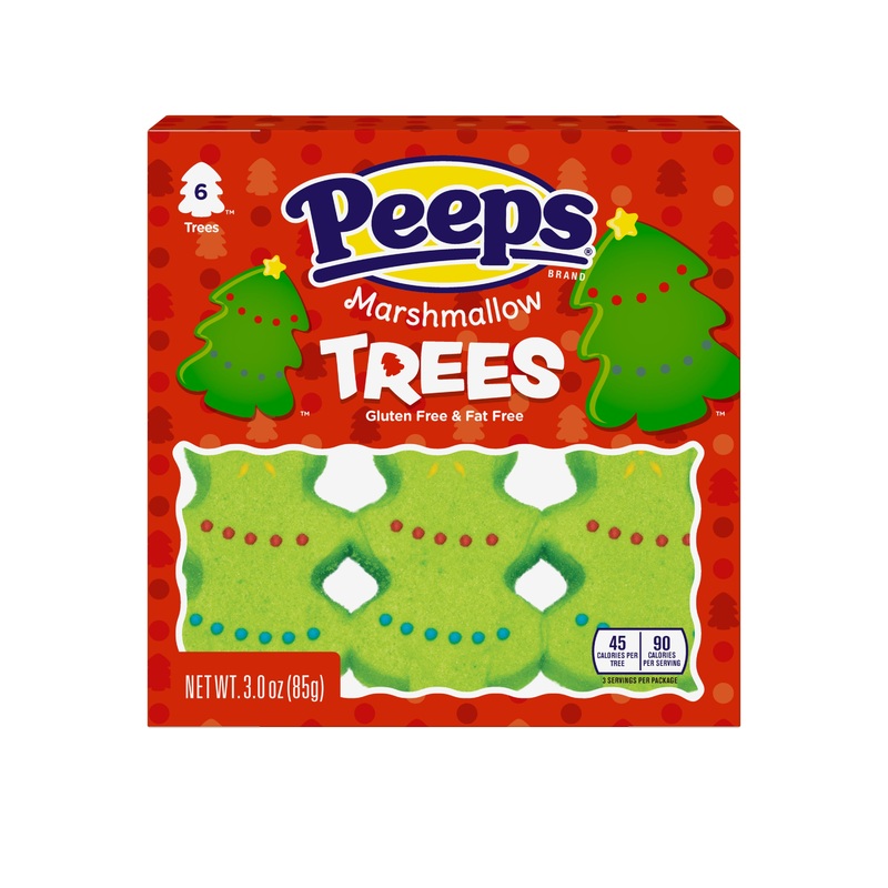 Christmas Peeps Marshmallow Trees 6ct
