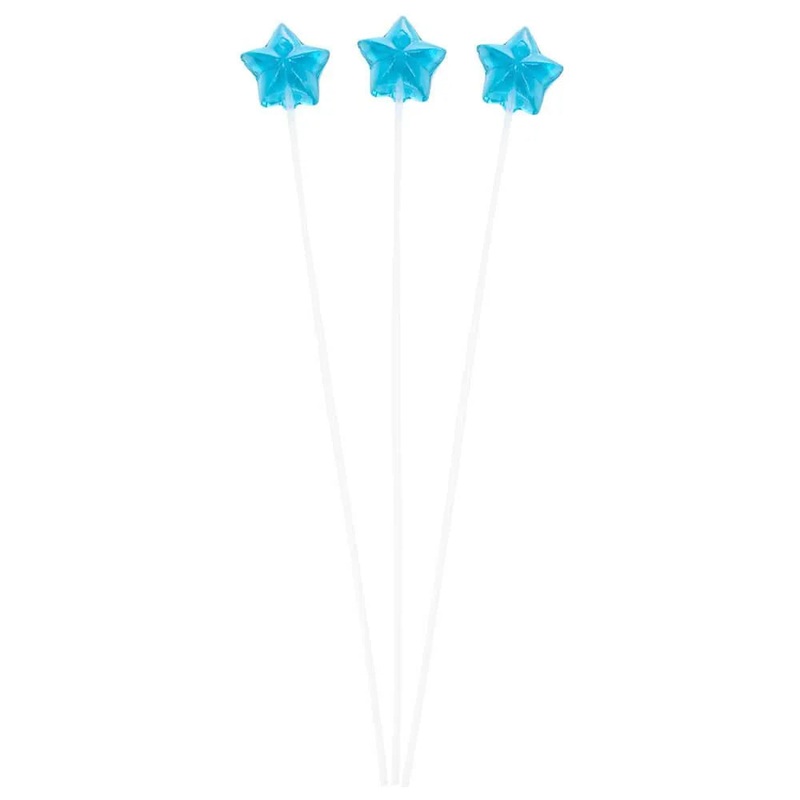 Twinkle Candy Star Lollipops – Blue: 120-Piece Bag