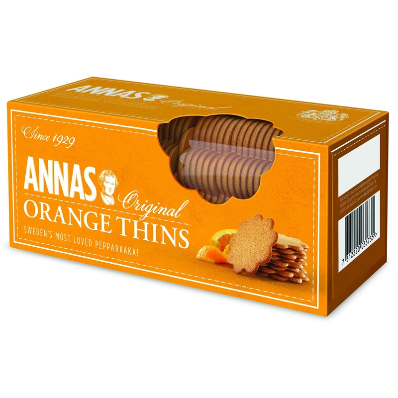 Annas Orange Thins, 150g (5.25oz)