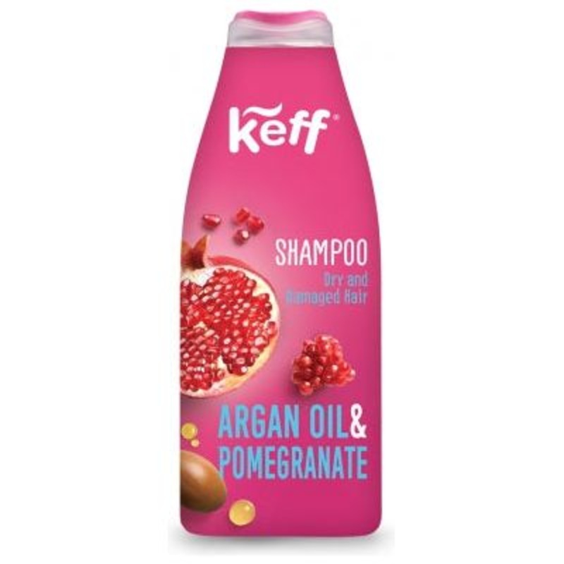 Argan Oil & Pomegranate Shampoo | 16.9 oz | Keff Pack of 1
