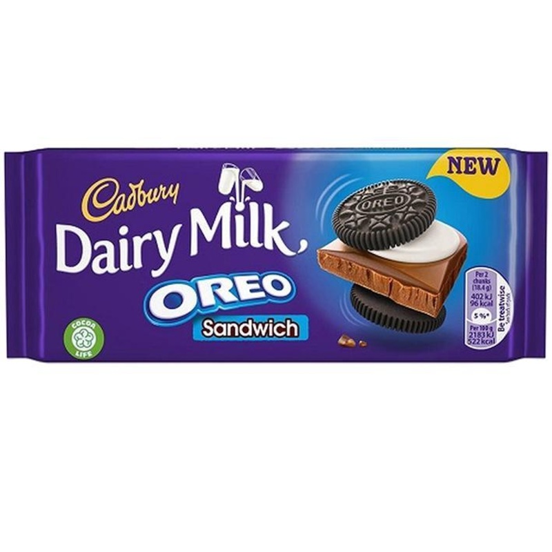 Cadbury Dairy Milk Oreo Sandwich  96g Bar