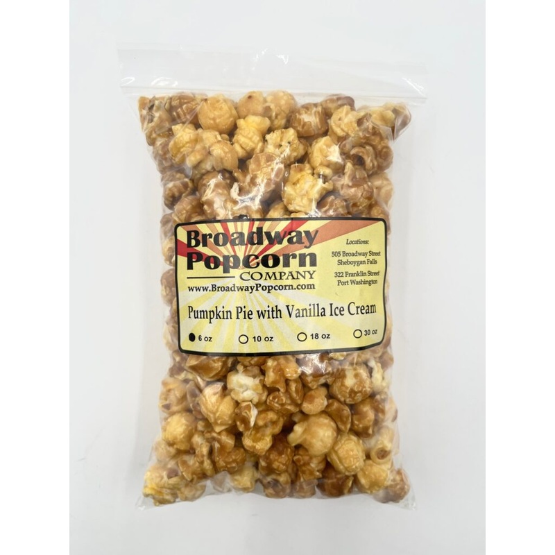 Pumpkin Pie with Vanilla Ice Cream Popcorn (6 oz)