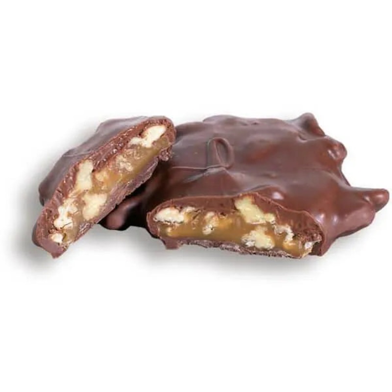 Asher’s Mammoth Chocolate Pecan Caramel Patties: 20-Piece Box