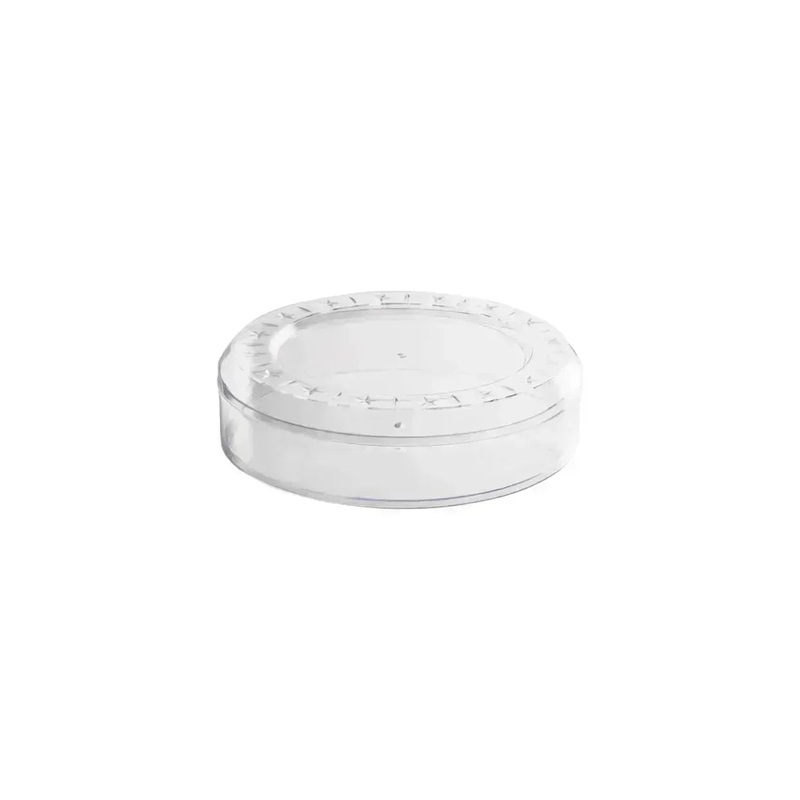 Clear Acrylic Boxes Round 5.25″X2″ 6 Pack Pack of 6