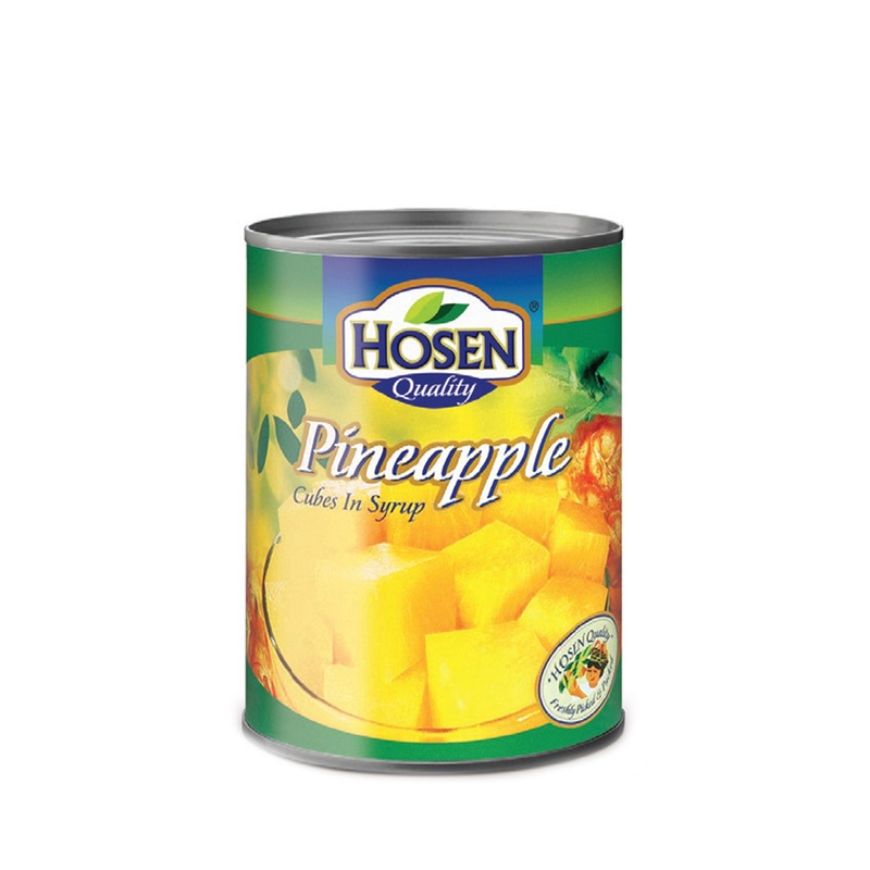HOSEN PINEAPPLE CUBES 565GM UNIT