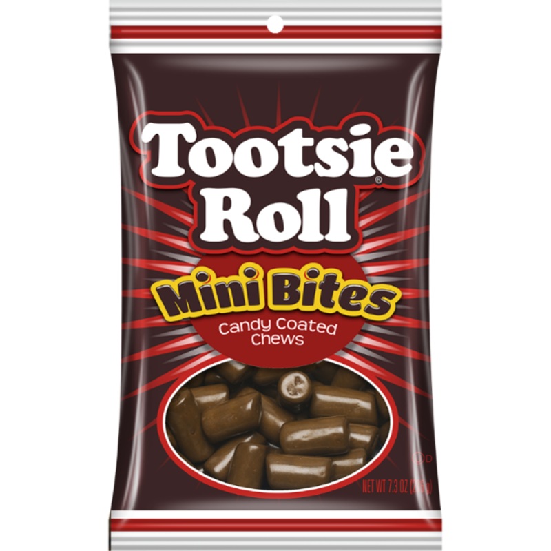 Tootsie Roll Mini Bites 7.3oz bag or 8ct case 7.3oz bag