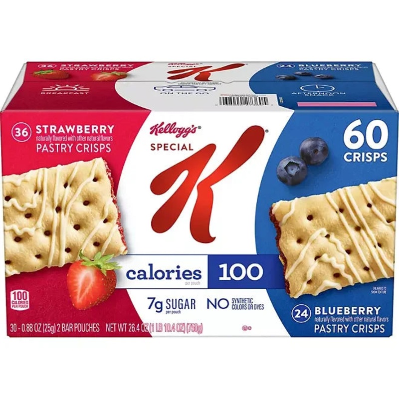 Special K Pastry Crisps – Variety Pack: 60-Piece Box