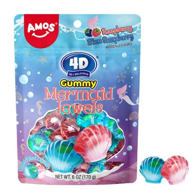 Amos 4D Gummy Mermaid Jewels 170g