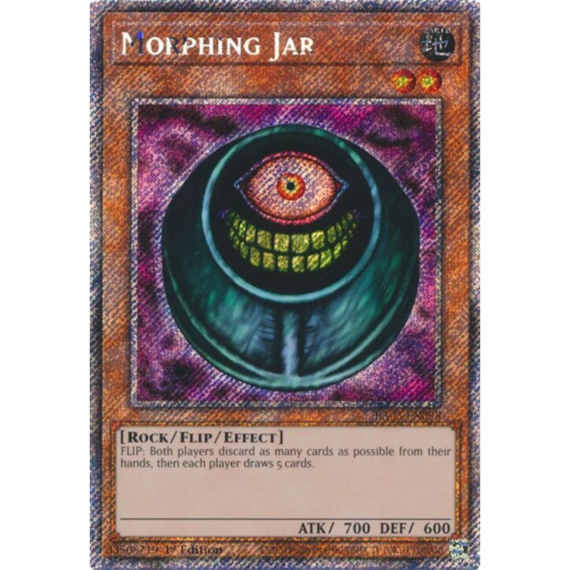 Morphing Jar (1st Edition) (Platinum Secret Rare) – Quarter Century Bonanza RA03-EN098