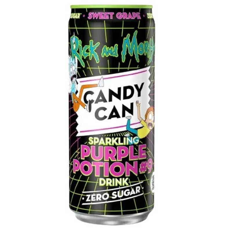 Rick and Morty Candy Can Sparkling Purple Potion #9 330ml