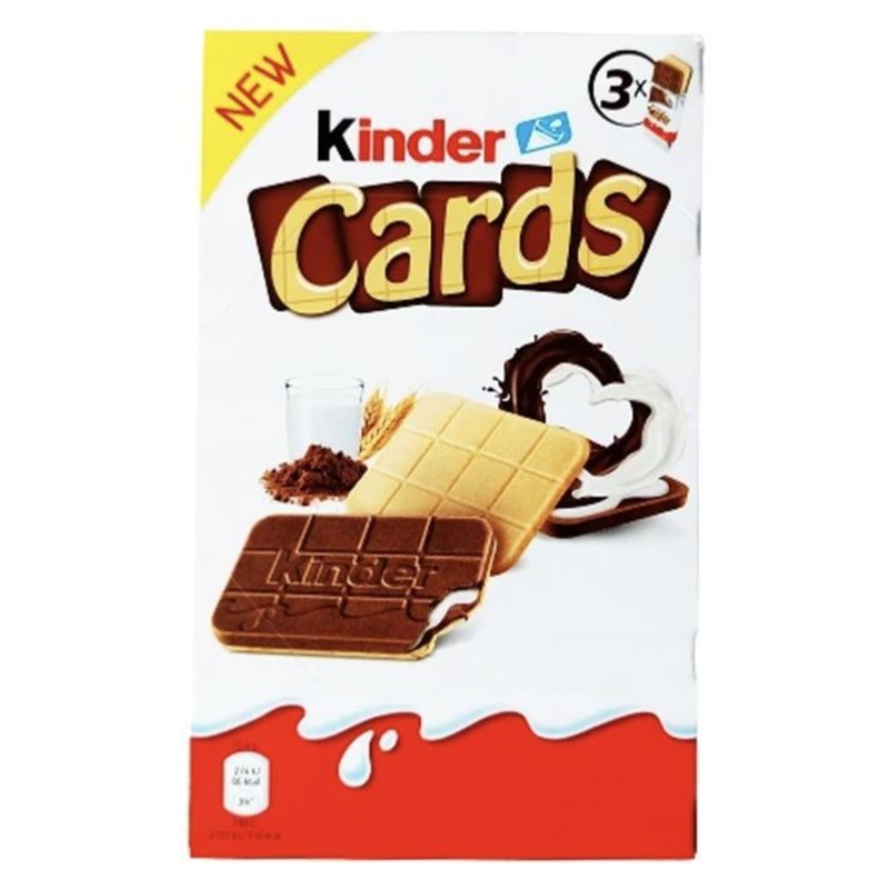 Kinder Cards 3×25.6 g, 3 pack, 2.7oz