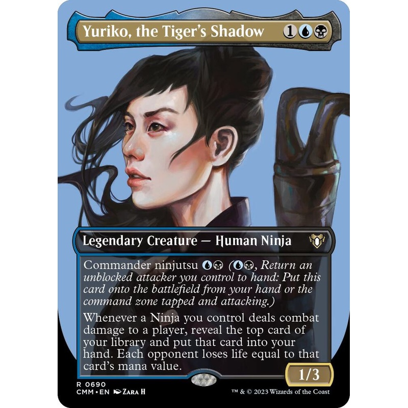 Yuriko, the Tiger’s Shadow (Borderless) – Commander Masters – #0690