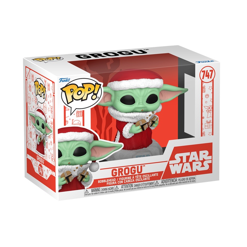 Funko Pop Star Wars: Holiday – Grogu with Christmas Cookie #747