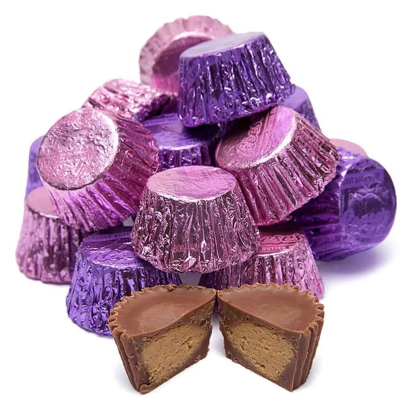 Reeses Peanut Butter Cups Color Combo – Pink and Purple: 400-Piece Box