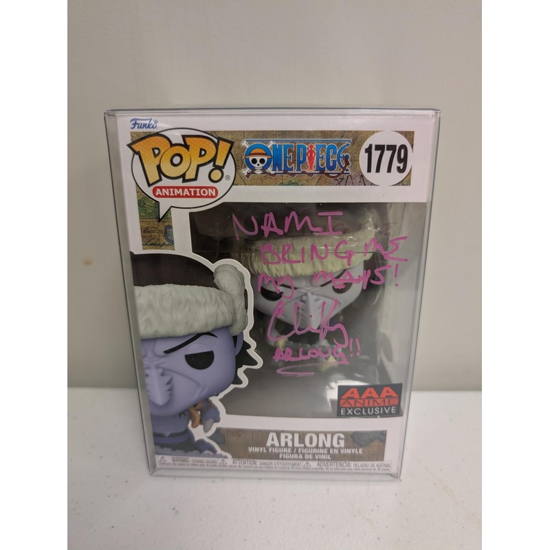 (SIGNED by Chris Rager JSA Cert. #WB382792) Funko Pop! Animation: One Piece – Arlong (AAA Anime Ex.) #1779