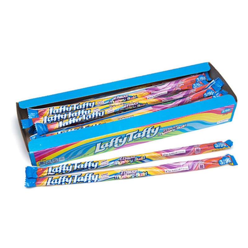 Wonka Laffy Taffy Rope – Mystery Swirl Pre-Priced X 24 Units