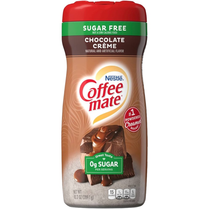 Coffee-Mate Chocolate Creme Sugar Free Powdered Creamer – 10.2oz (289.1g)