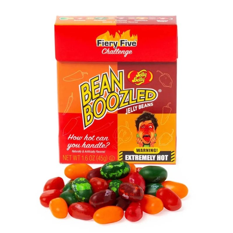 Jelly Belly 1.6-Ounce Bean Boozled Fiery Five Jelly Beans – 24-Piece Box