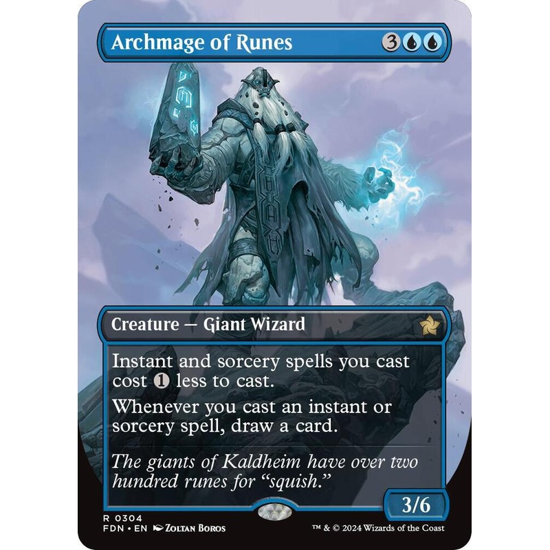 Archmage of Runes (Borderless) – Foundations – #0304